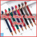 black / 50pcs Mixed (Rose)