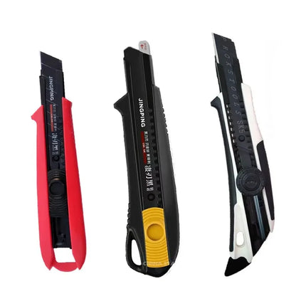 High Carbon Steel Blade Utility Knife Durable Industrial Replaceable Office Art Student Supplies Stainless Steel Paper Cutter