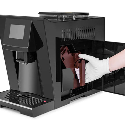 4  Language One Touch Fully Automatic Bean To Cup Espresso Coffee Machine Coffee Beans Powder Brewing Milk Foam Cappuccino Latte