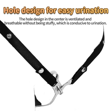 Metal Sissy Chastity Cage FUFU Clip Men Chastity Belt Flat Penis Curved Hook Bondage Go out Anti-off Elastic Band Erotic Sex toy