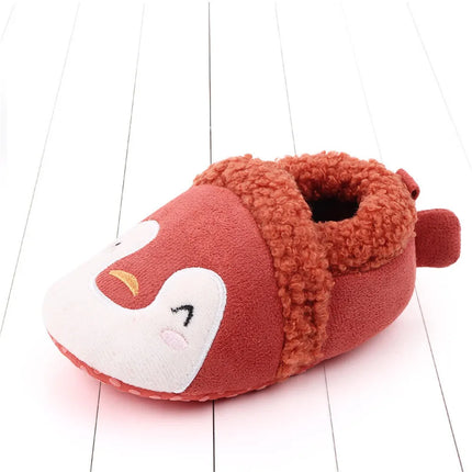 Super Keep Warm Infant Slippers Toddler Baby Shoes Baby Boy Girl Knit Crib Shoes Cute Cartoon Anti-slip Prewalker Baby Slippers