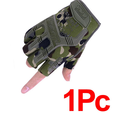 Tactical Mitts Windproof Combat Training Handwear Winter Touchscreen Shooting Gloves Mens Cycling Half Finger Safety Equipment