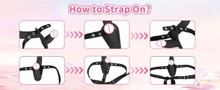 Strap-on Dildo Vibrator Vaginal Masturbatoion Clitoris Stimulator Wearable Double Head 10 Vibration Sex Toys for Couple Lesbian
