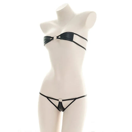 Anime Cosplay Women Bikini Sheer High Elastic Bra G-String Set Thong Swimwear Swimsuit Sleepwear Undies Swimming Beach