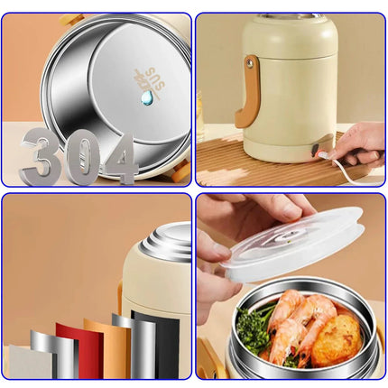 1.8L Electric Lunch Box Portable Food Warmer Heater Lunch Boxes for Adults Food Heating Boxes Container for Car Truck Students