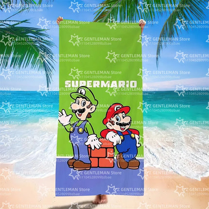 Cool Towel Soft Pool Classic Gift For Travel Gym Shower Camping Quick Dry Sports Large S-Super Game Beach M-Marios Towel