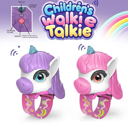 Unicorn Watch Walkie-Talkie, Wireless Parent-Child Interactive Communication Device for One-on-One Outdoor Calls