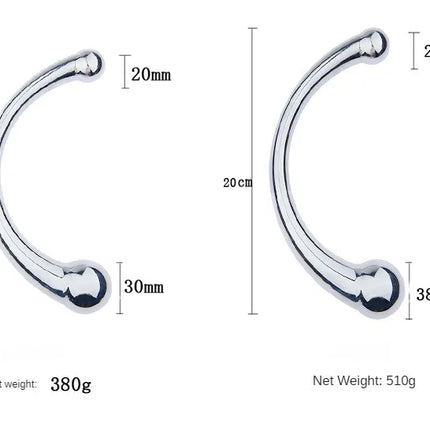 Anal Plug Dildo Aluminum alloy G Spot Wand Massage Stick Pure Metal Penis G-Spot Stimulator Sex Toy for Women Men