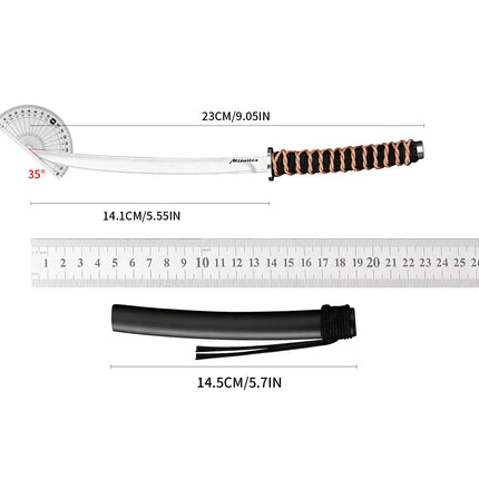 Premium Japanese Sushi Knife with Sheath-Ultra Sharp Portable Chef Knife for Kitchen,Stainless Steel Mini Sashimi Knife