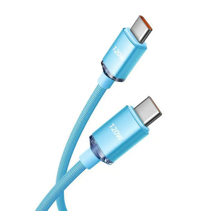 NNBILI 120W 6A Fast Charge USB Type C Quick Charge Cable For Samsung S23 Xiaomi 14 Huawei Phone Fast Charging Cable Data Cables