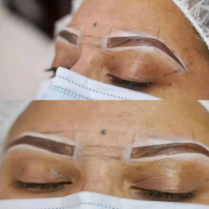 30g Microblading Eyebrow Marker Pen White Tattoo Brow Paste Eyebrow Permanent Makeup Mapping Paste Brow Lip Shape Position Tool