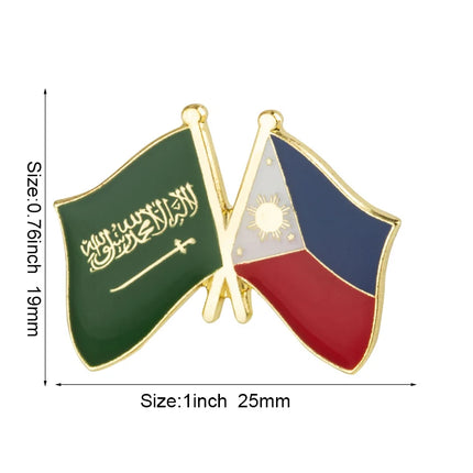 Philippines Flag Badge Brooch Natinal Lapel Pins Flag Lapel Pins Country Flag Badge