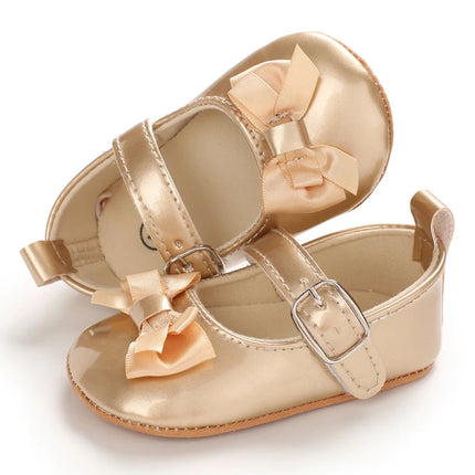 Spring and Autumn Style 0-1 Year Old Baby Walking Shoes Soft Rubber Soled Baby Shoes Breathable and Non Slip Princess Shoes