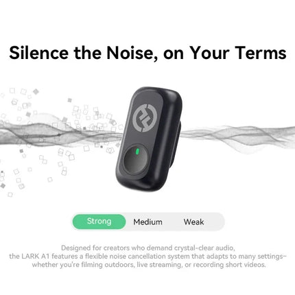 Hollyland LARK A1 Wireless Lavalier Microphone for iPhone Android Noise Cancellation Micphone for Tiktok Youtube Vlogging