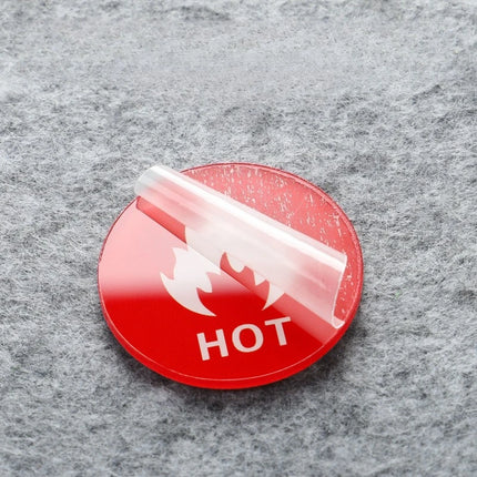 Acrylic Hotel Bathroom Bathroom Faucet Hot and Cold Water Prompt Sign Toilet Hot and Cold Water Logo Sticker