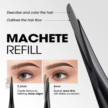 O.TWO.O Eyebrow Pencil Brow Pencil Machete Angled Natural Smooth High-definition Long-lasting Waterproof Brow Pen Definer Makeup