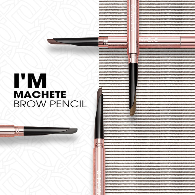 O.TWO.O Eyebrow Pencil Brow Pencil Machete Angled Natural Smooth High-definition Long-lasting Waterproof Brow Pen Definer Makeup