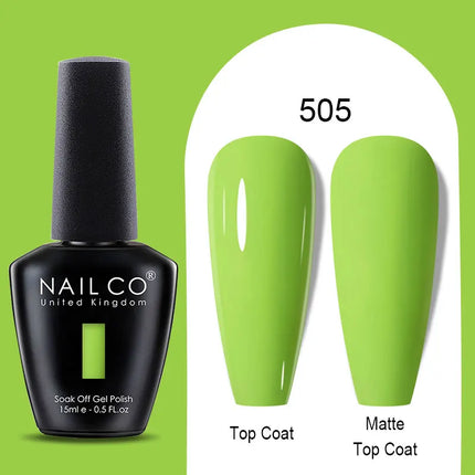 NAILCO Winter Series Color Gel Nail Polish 15ML Semi Permanent Soak Off Gel Varnishes Super Texture Gorgeous Nail Manicure Art