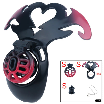 LICKER Wearable Angel's Heart Negative Chastity Locks Loyalty Belt Penis Cage Sex Toys Erotic Urethral Chastity Device For Men