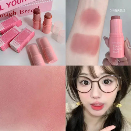 Velvet Matte Smooth Blush Stick Long-lasting And Low Saturation Natural Makeup Effect And Easy To Apply