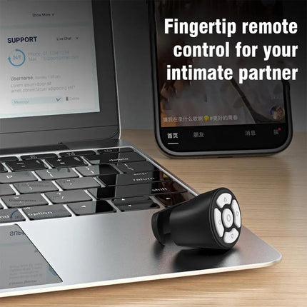 Wireless Scrolling Ring Finger Shutter Remote Control Bluetooth Page Turner Mobile Phone Controller For Home Travel Car