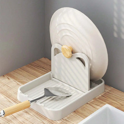 1/2pcs Multifunctional Pan Pot Lid Holder Stand Pan Pot Cover Rack Spoon Rest Pot Lid Spatula Spoon Storage Shelf Kitchen Tools