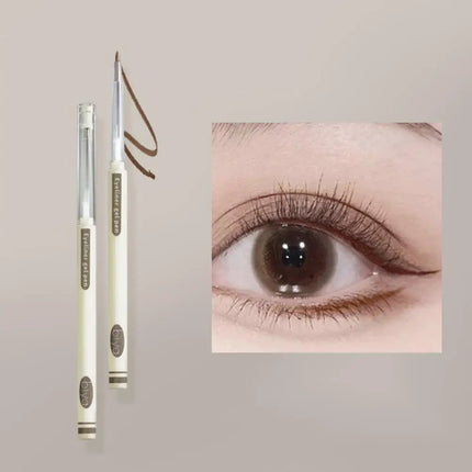 Waterproof Grey Brown Eyeliner Gel Pencil Ultra-fine Matte Smooth Eyeliner Pen Smudge Proof High Pigmented Eyeliner Pencil