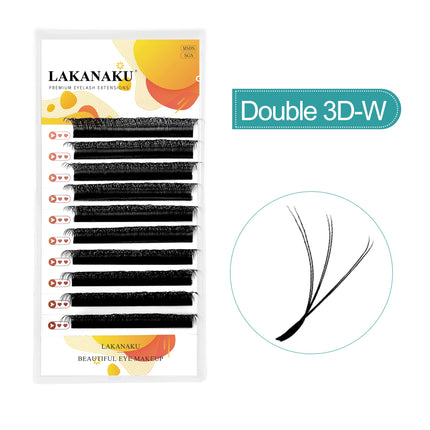 LAKANAKU W Clover Eyelashes Extension Cilios extensiones de pestañas YY/4D/5D/6D/7D/8D Premade Fans Eyelash Extensions Volume
