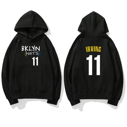 Basketball Printed Hoodie Street Autumn Long Sleeve Hoodie Men Fashion Harajuku Clothing Solid Color Personality Long Sleeve Top
