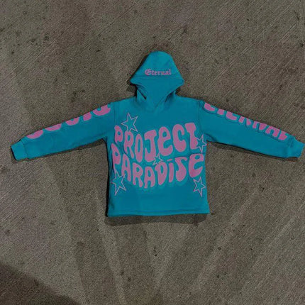 Y2K Streetwear Hoodie Sweatshirt Funny Star Letter Graphic Hoodie Harajuku Anime Hooded Pullover Hip Hop Hipster Women Men emo