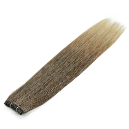 Alibaby Straight Hair Bundles Extensions Smooth Ombre Hair Weaving 26Inch Long Synthetic Straight Hair Bundles Full to End 150g
