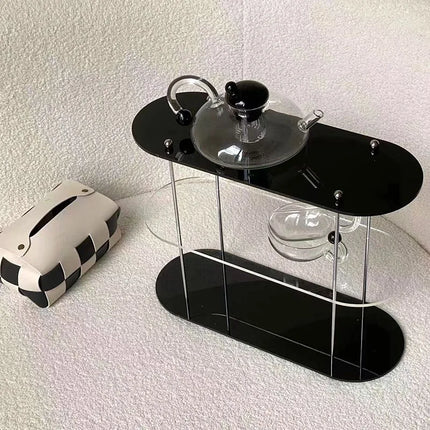 Ins Style Acrylic Storage Rack Desktop Organizer Perfume Jewelry and Cups Display Stand 3 Layers Removable Decorative Shelf