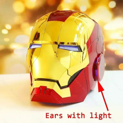 Marvel Iron Man 1:1 Scale MK50 MK5 MK17 Helmet with Voice Control And Light-Up Eyes Adult Wearable Collectible Model Toy Xmas