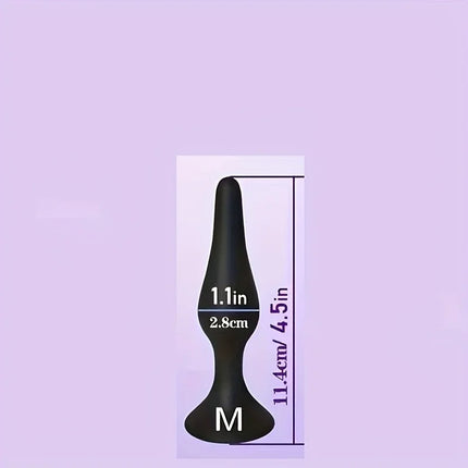 4pcs Silicone Anal Training Set - Soft, Non-Woven Fabric Perfect for Beginners & Advanced Players, Anal Butt Plugs for Men Women
