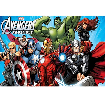 Marvel Superhero Photography Backdrop Banner Avengers Theme Party Kids Birthday  Party Studio Room Decor Custom Background