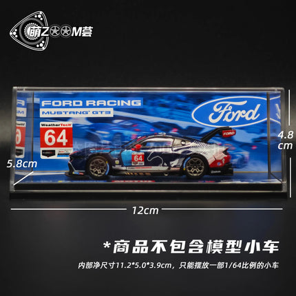 1/64 Car Model Acrylic Display Box Scene Acrylic Integrated Box