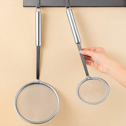 Fat Skimmer Spoon Steel Fine Mesh Skimmer Strainer Spoon For Removing Grease Fat And Foam Kitchen Fat Skimmer Spoon