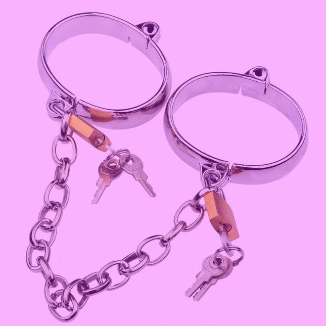 Elegant Rose Gold Cross Bracelet & Rings – Stylish Jewelry with Versatile Restraint Potential for Sensual Play