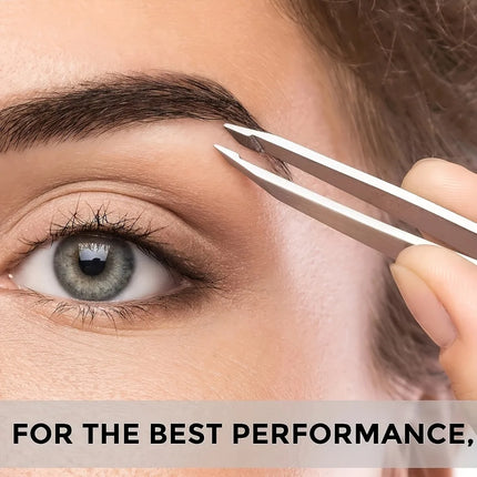 A Four-piece Precision Tweezers set - Professional Stainless Steel Eyebrow Tweezers, Multi-purpose Eyebrow Trimmers