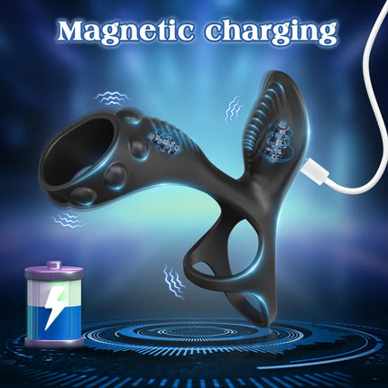 APP Control Vibrating Cock Ring Penis Ring for Men Clitoris Stimulator Vibrator for Women Ejaculation Delay Sex Toy for Couples