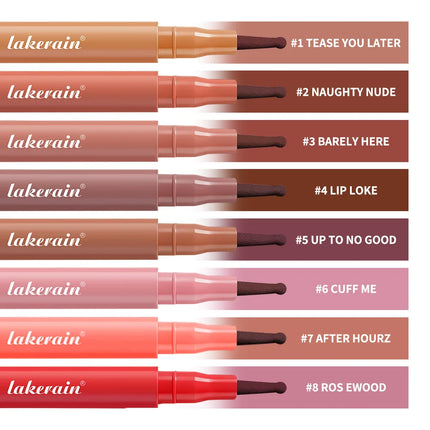 8 Colors Lip Lingerie Lip Liner Long Lasting Waterproof Stain Transfer Proof Smudge Resistant Color No Bleed Formula Cosmetics