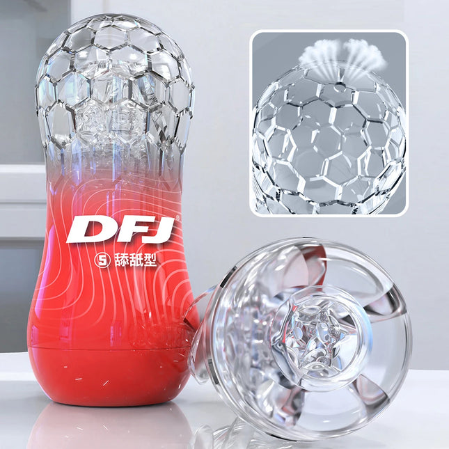 Male Masturbator Cup Soft Pussy Sex Toys Transparent Vagina Adult Endurance Exercise Adult Supplies Vacuum Pocket Cup for Men