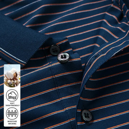 Top Grade New Summer Brand Stripped Designer Summer Collar Polo Shirts For Men Short Sleeve Casual Tops Fashions Men Clothing