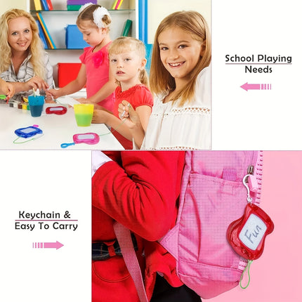 Mini Magnetic Drawing Boards With Keychain Erasable Doodle & Sketch Pads For Kids Ages 3-6, Birthday gifts