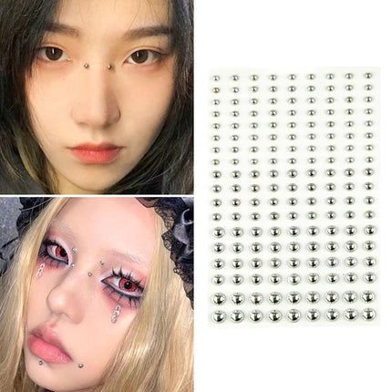 New Diamond Sticker Fake Nose Stud Self Adhesive Rhinestones Non Piercing Eye Ear Face Body Jewelry For Women Sticker Crystal