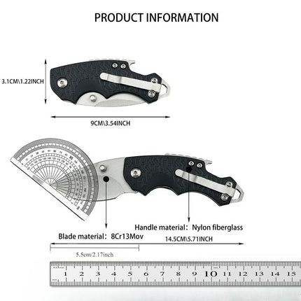 High-Quality KS 3800 Shuffle Mini Folding Knife 8Cr13Mov Blade Nylon Fiberglass Handle Outdoor Camping Hunting Hiking Tool