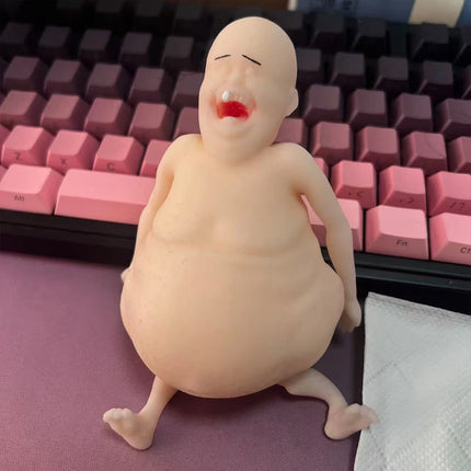 Rene Themugly Doll - Squishy and Deformable Funny Toy for Stress Relief! Perfect for Kids & Adults for Instant Smiles. While Sup