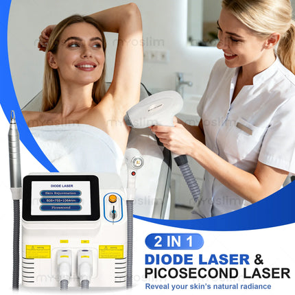 Latest 5000W 2 In 1 Professional 808NM Diode Laser Picosecond Instrument Multifunctional Hair Removal Laser Beauty Equipment