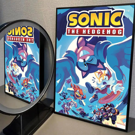 Sonic Game Poster Print A5-A2 - Wall Art Decor Room Office Gift / Poster Sonic A5-A2 - Déco Murale Bureau Cadeau