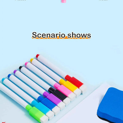 8 Color Magnetic Erasable Whiteboard Pen Color Options Numbering Stationery Office Teaching Supplies For Student Blackboard Note